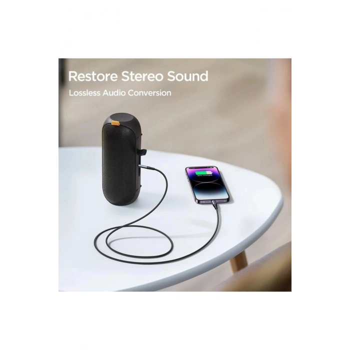 SY-A06 Ses Aktarım Çevirici AUX Audio Kablo Lightning’den 3.5mm