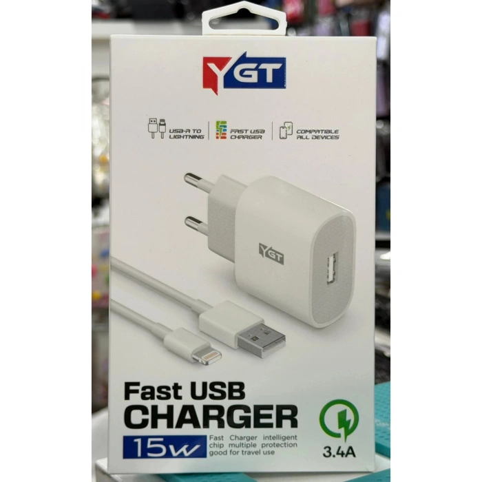 + 15W İPHONE ŞARJ ALETİ KABLO SET