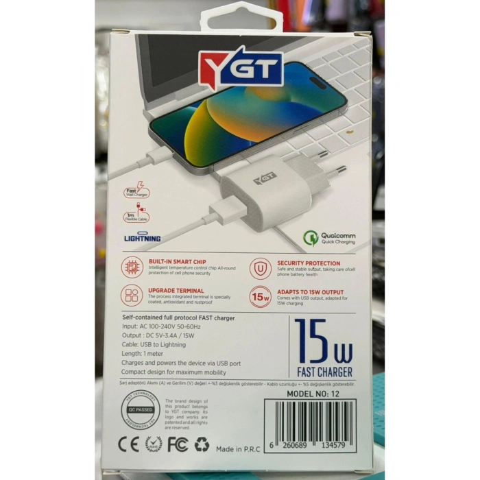 + 15W İPHONE ŞARJ ALETİ KABLO SET