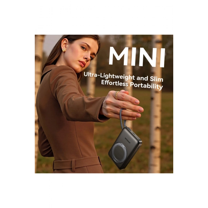 JR-PBM02 20W 10.000 Mah Kablolu 3 İn 1 Magsafe Powerbank