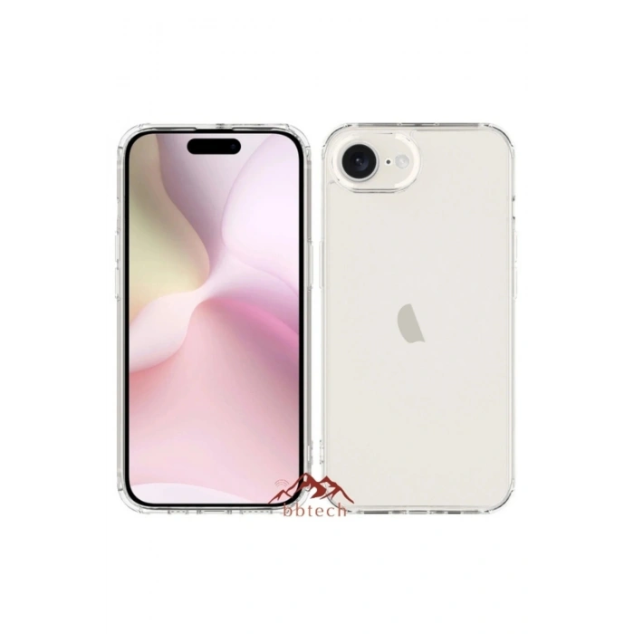 iPhone 17e ile Uyumlu Kamera Korumalı Esnek Silikon Şeffaf Kılıf