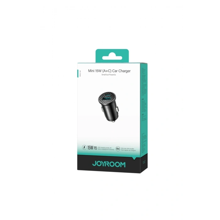 JR-CCN16 15W 2 Çıkışlı Usb ve Type-c Mini Araç Şarj