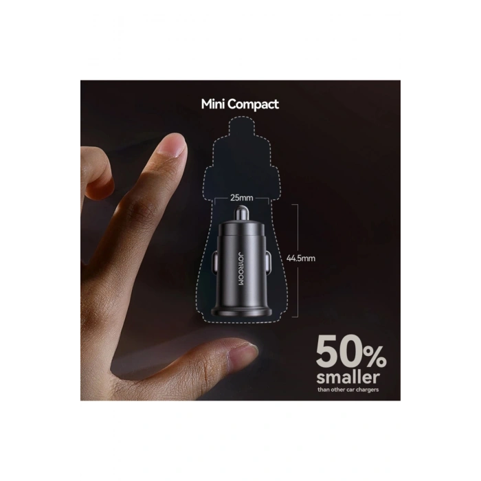 JR-CCN16 15W 2 Çıkışlı Usb ve Type-c Mini Araç Şarj