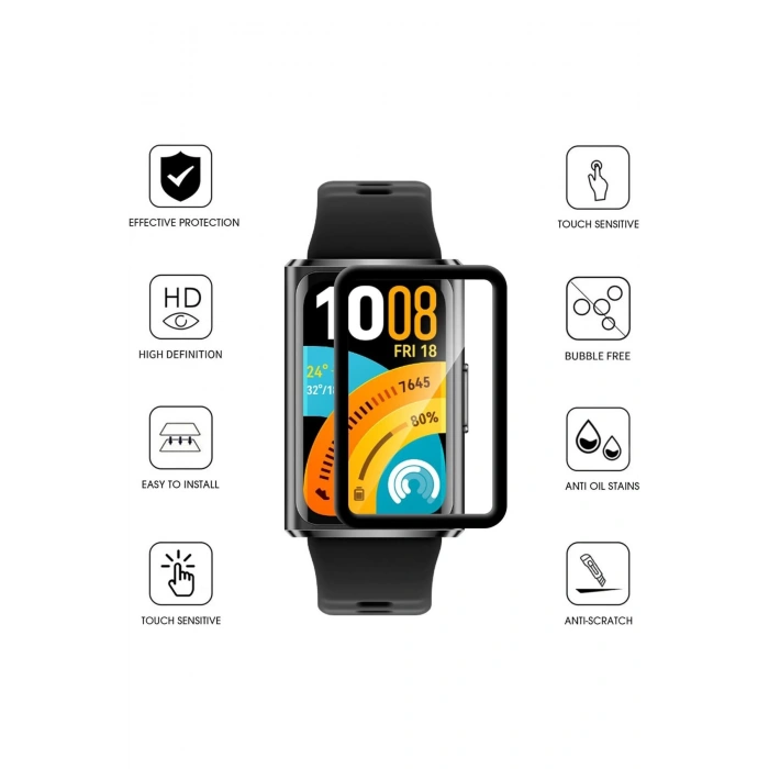 Huawei Band 11 Pro Uyumlu Esnek Polimer Nano Ekran Koruyucu Film PPM Koruyucu PolymerNano