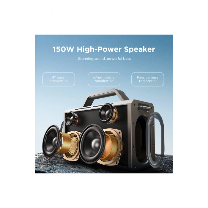 JR-MW03 150w 2 Mikrofonlu 24.000 Mah Wireless Speaker