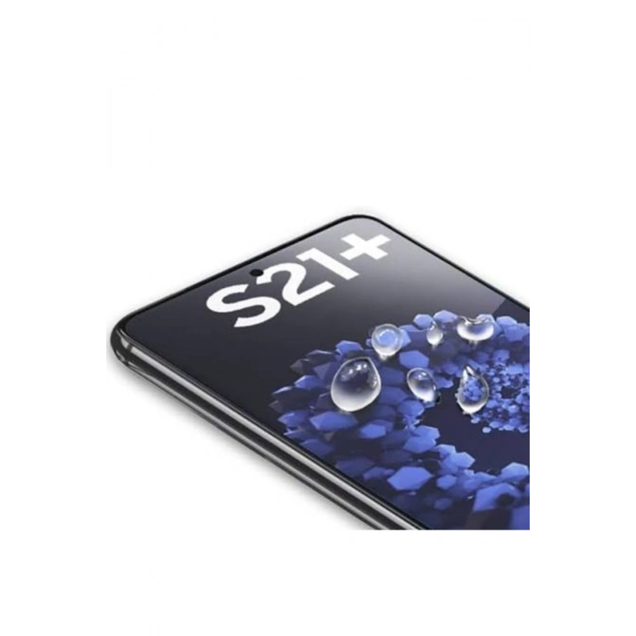 Samsun Galaxy S21 Plus ile Uyumlu Tam Kaplayan Esnek Polymer Nano Ekran Koruyucu