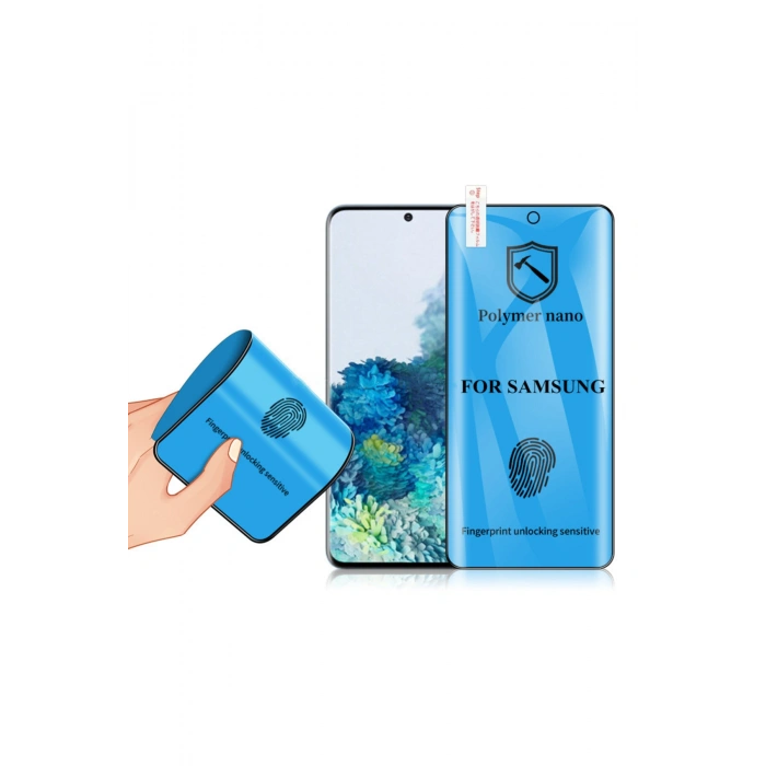 Samsung Galaxy S23 Plus ile Uyumlu Tam Kaplayan Esnek Polymer Nano Ekran Koruyucu