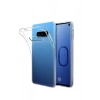 Galaxy S10E Toz Koruma Tıpalı Ultra İnce Şeffaf Silikon Kılıf