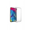 Galaxy A10 Toz Koruma Tıpalı Ultra İnce Şeffaf Silikon Kılıf
