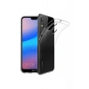 P20 Lite Toz Koruma Tıpalı Ultra Ince Şeffaf Silikon Kılıf