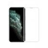 Apple Iphone 11 Pro Max Komple Kapatan Kırılmaz Cam Ekran Koruyucu Beyaz