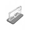 Iphone 12 Mini (5.4) Uyumlu Magsafe Mıknatıslı Seri Silikon Kılıf (şeffaf)