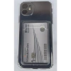Iphone 12 Pro Uyumlu Kamera Korumalı Kartlıklı Şeffaf Kılıf