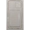 Iphone 11 Pro Max Uyumlu Kamera Korumalı Kartlıklı Şeffaf Kılıf Card Case