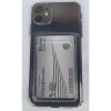 Iphone 11 Pro Uyumlu Kamera Korumalı Kartlıklı Şeffaf Kılıf Card Case