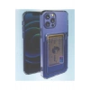 Iphone 11 Pro Uyumlu Kamera Korumalı Kartlıklı Şeffaf Kılıf Card Case
