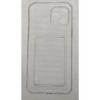 Iphone 12 Uyumlu Kamera Korumalı Kartlıklı Şeffaf Kılıf Card Case