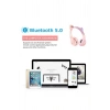 Tatlı Kedi Led Işıklı Kedi Kulağı Bluetooth Kulaklık Mikrofonlu Gürültü Önleyici Kulaklık