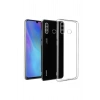Huawei P20 Lite Şeffaf Tıpalı Kamera Korumalı Silikon Kılıf