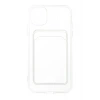 Iphone 11 Uyumlu Kamera Korumalı Kartlıklı Şeffaf Kılıf Card Case