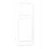 Iphone 11 Uyumlu Kamera Korumalı Kartlıklı Şeffaf Kılıf Card Case