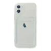 Iphone 12 Uyumlu Kamera Korumalı Kartlıklı Şeffaf Kılıf Card Case