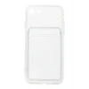 Iphone 7/8 Uyumlu Şeffaf Kamera Korumalı Kartlıklı Kılıf Card Case