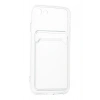 Iphone Se Uyumlu Şeffaf Kamera Korumalı Kartlıklı Kılıf Card Case
