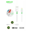 Gd-37 Lightning Iphone Şarj Ve Data Kablosu 3 Amper 1m Beyaz Şarj Kablosu
