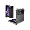 Samsung Z Flip 4 Şeffaf Korumalı Silikon Kapak & Kılıf