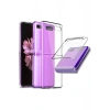 Samsung Z Flip 3 Ile Uyumlu 2 Parçalı Şeffaf Kılıf