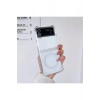Samsung Galaxy Z Flip 4 ile Uyumlu Kablosuz Şarj Magsafe Özellikli Şeffaf Silikon Kılıf