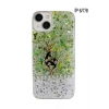 iPhone 6-7-8 ile Uyumlu Simli 3D İncili Geyik Kabartmalı Telefon Kılıfı