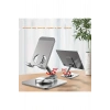 Alüminyum Alaşım Metal 360 Derece Dönebilen Ayarlanabilir Katlanır Masa Üstü Telefon & Tablet Standı