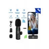 Android ile Uyumlu Type-C Kablosuz Mini Yaka Mikrofonu