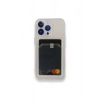 iPhone 15 Pro ile Uyumlu Kamera Korumalı Şeffaf Kartlık Bölmeli Silikon Kılıf Card Case