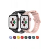 Apple Watch 38/40/41mm Series 11/10(42mm)/9/8/7/6/SE3-2/5 Uyumlu Çizgi Desen Yumuşak Silikon Kordon