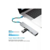 MacBook Uyumlu Type-C 8 in 1 HUB RJ45/SD/TF/USB 3.0/HDTV/PD Çevirici Çoklayıcı