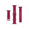 Watch Series 11/10 46mm Uyumlu Çizgi Detaylı Esnek Yumuşak Tokalı Silikon Kordon Yüksek Kalite Kayış
