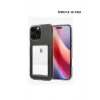 İphone 16 PRO ile Uyumlu Kamera Korumalı Şeffaf Kartlıklı Card Case