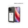 İphone 16 PRO MAX ile Uyumlu Kamera Korumalı Şeffaf Kartlıklı Card Case