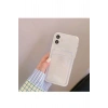 İphone 16 PRO MAX ile Uyumlu Kamera Korumalı Şeffaf Kartlıklı Card Case
