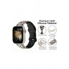 Apple Watch 9 8 7 6 5 4 3 2 Se 38 40 41 MM Leopar Desenli Silikon Kordon