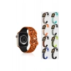 Apple Watch Ultra Ultra2 10 9 8 7 6 5 4 3 2 1 Se 42 44 45 46 49 MM Leopar Desenli Silikon Kordon