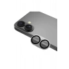 iPhone 16 ile Uyumlu Kristal Netlik 9H Kırılma Karşıtı Cam Kamera Ünitesi ve Lens Koruyucu