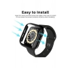 Apple Watch 9/8/7 Nesil Uyumlu 45mm Akıllı Saat Parlak Şık Shine Kasa Ekran Koruyucu