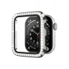 Apple Watch 3/2/1 Seri Tam Uyum 42mm Taş İşlemeli Parlak Şık Göz Alıcı Kasa Ekran Koruyucu