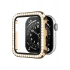 Watch SE3/SE2/SE/6/5/4 Seri Uyumlu 44mm Taş İşlemeli Parlak Şık Göz Alıcı Kasa Ekran Koruyucu
