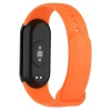 Xiaomi Mi Band 8 ile Birebir Uyumlu Kolay Takılıp Çıkarılabilen Renkli Esnek Turuncu Silikon Kordon