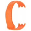 Xiaomi Mi Band 8 ile Birebir Uyumlu Kolay Takılıp Çıkarılabilen Renkli Esnek Turuncu Silikon Kordon